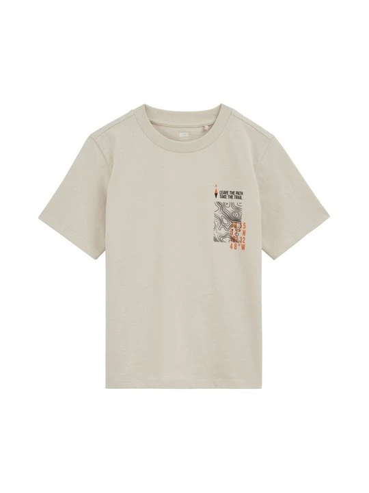Zdjęcie produktu T-shirt z nadrukiem WE Fashion beżowy