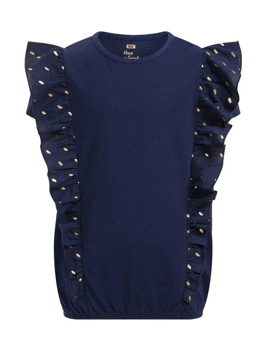 Zdjęcie produktu T-shirt z nadrukiem WE Fashion granatowy