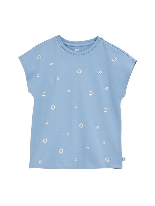 Zdjęcie produktu T-shirt z nadrukiem WE Fashion jasnoniebieski