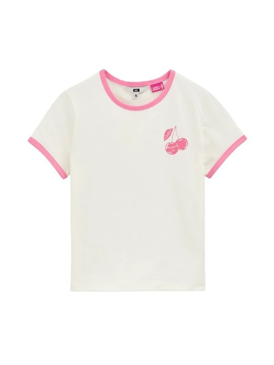 Zdjęcie produktu T-shirt z nadrukiem WE Fashion jasnoróżowy