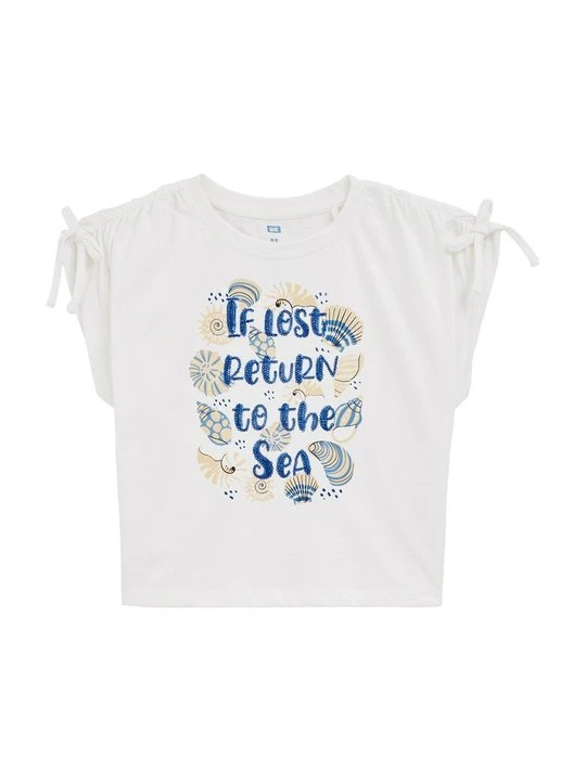Zdjęcie produktu T-shirt z nadrukiem WE Fashion mleczny