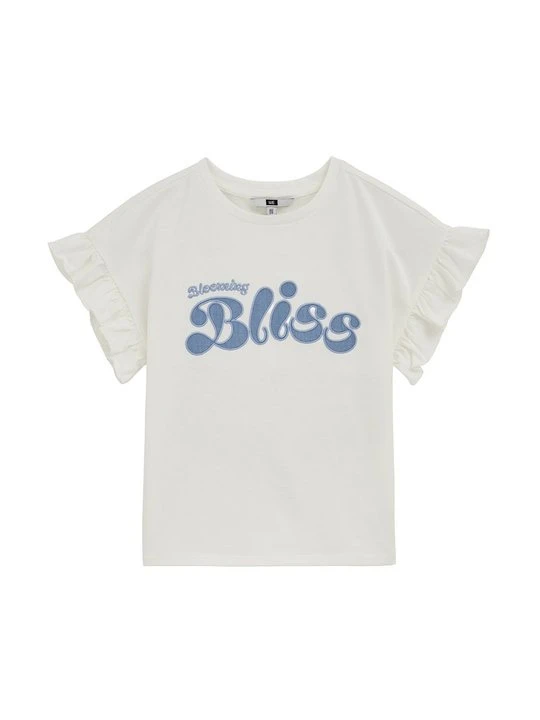 Zdjęcie produktu T-shirt z nadrukiem WE Fashion niebieski