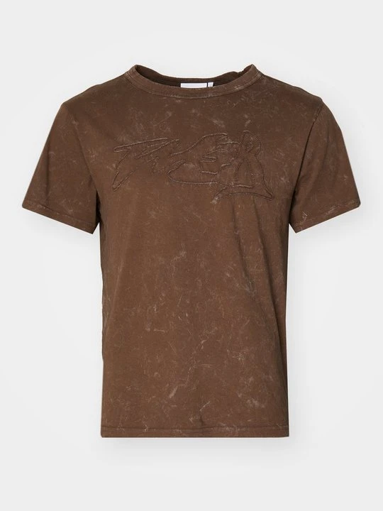 Zdjęcie produktu T-shirt z nadrukiem Weekday beżowy