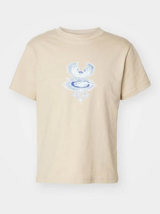 Zdjęcie produktu T-shirt z nadrukiem Weekday beżowy