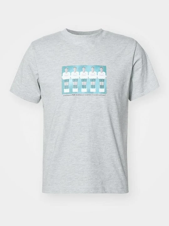 Zdjęcie produktu T-shirt z nadrukiem Weekday szary