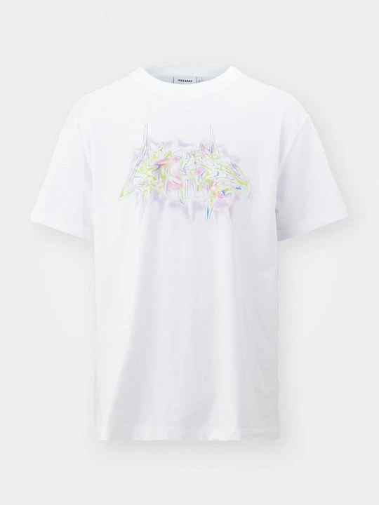 Zdjęcie produktu T-shirt z nadrukiem Weekday biały