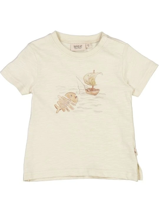Zdjęcie produktu T-shirt z nadrukiem Wheat mleczny