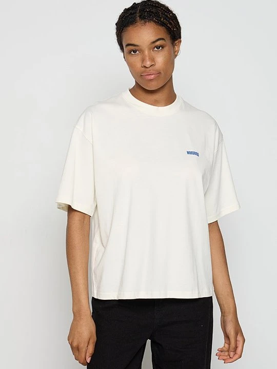 Zdjęcie produktu T-shirt z nadrukiem Woodbird mleczny