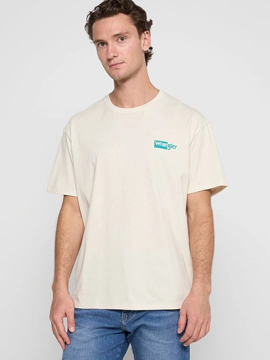 Zdjęcie produktu T-shirt z nadrukiem Wrangler biały