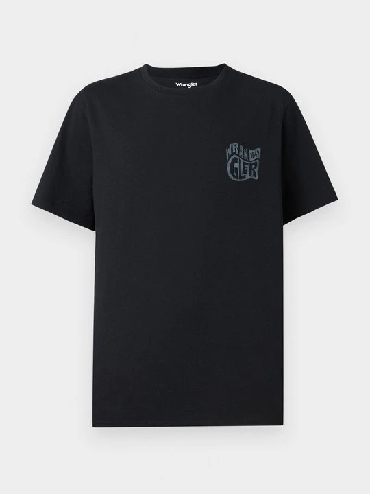 Zdjęcie produktu T-shirt z nadrukiem Wrangler czarny