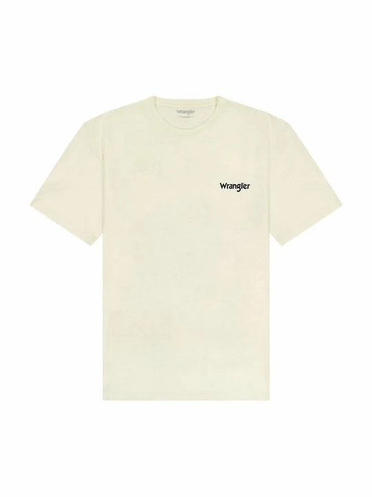 Zdjęcie produktu T-shirt z nadrukiem Wrangler beżowy
