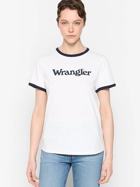 Zdjęcie produktu T-shirt z nadrukiem Wrangler biały