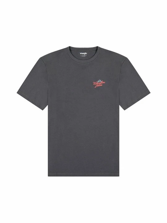Zdjęcie produktu T-shirt z nadrukiem Wrangler szary