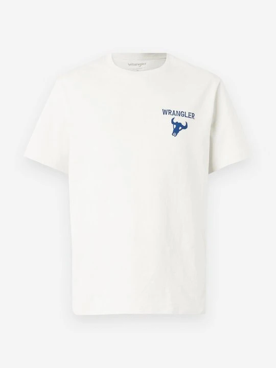 Zdjęcie produktu T-shirt z nadrukiem Wrangler biały