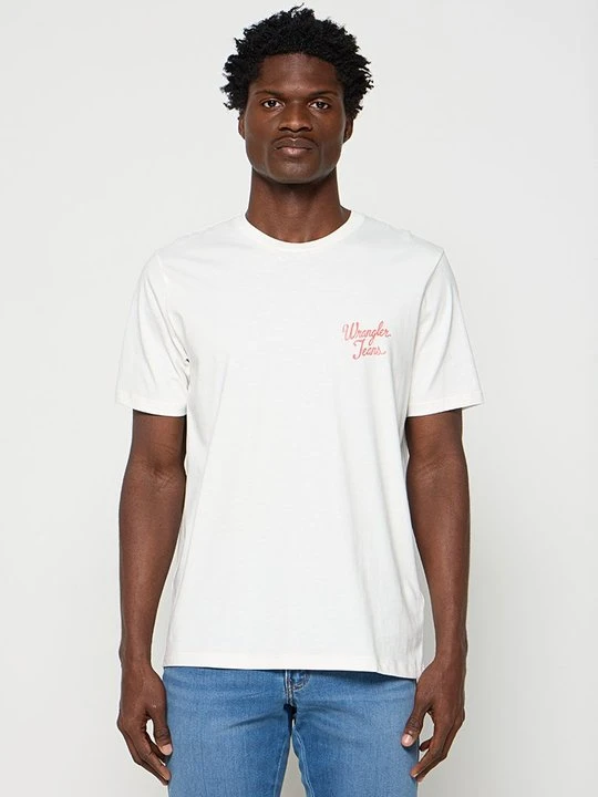 Zdjęcie produktu T-shirt z nadrukiem Wrangler biały