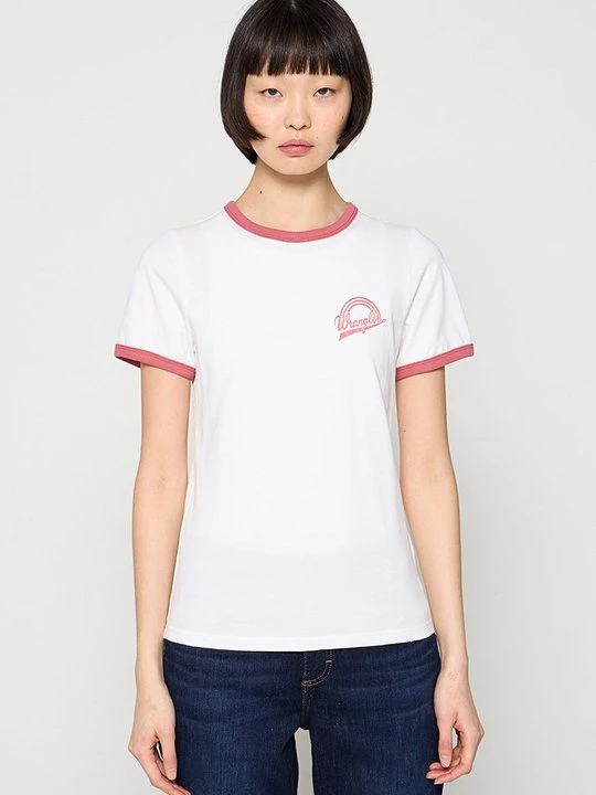 Zdjęcie produktu T-shirt z nadrukiem Wrangler biały