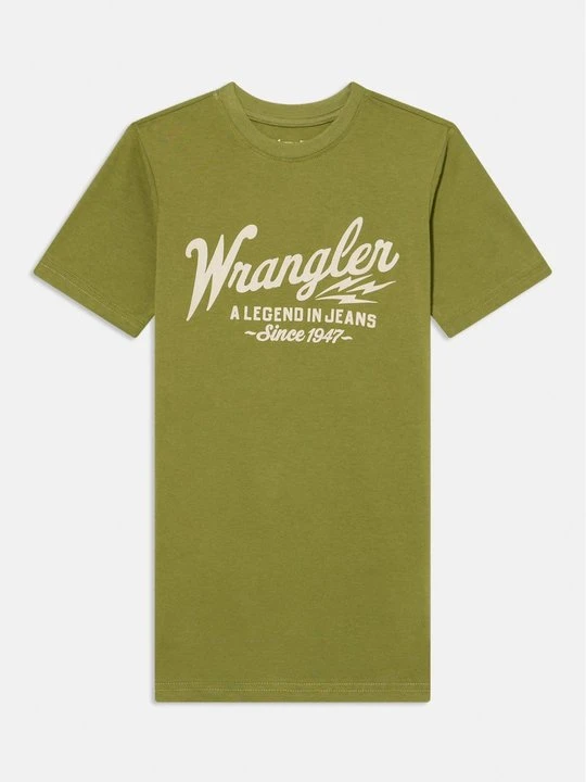 Zdjęcie produktu T-shirt z nadrukiem Wrangler zielony