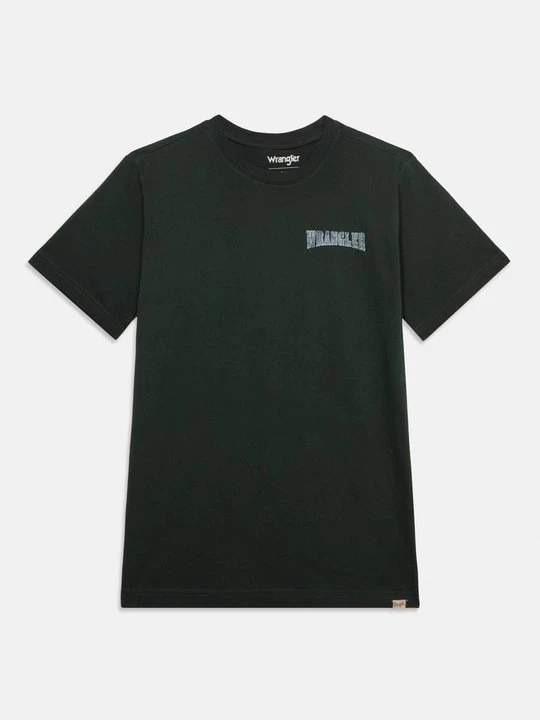 Zdjęcie produktu T-shirt z nadrukiem Wrangler zielony