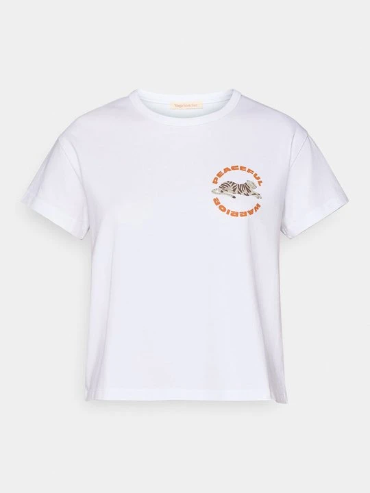 Zdjęcie produktu T-shirt z nadrukiem Yogasearcher biały