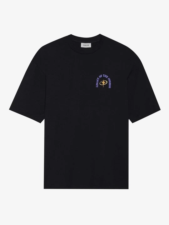 Zdjęcie produktu T-shirt z nadrukiem YOURTURN czarny