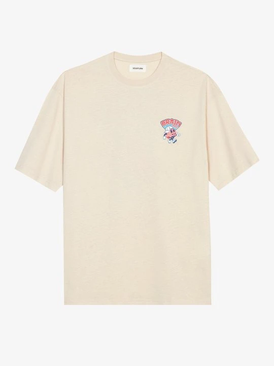 Zdjęcie produktu T-shirt z nadrukiem YOURTURN By Zalando beżowy