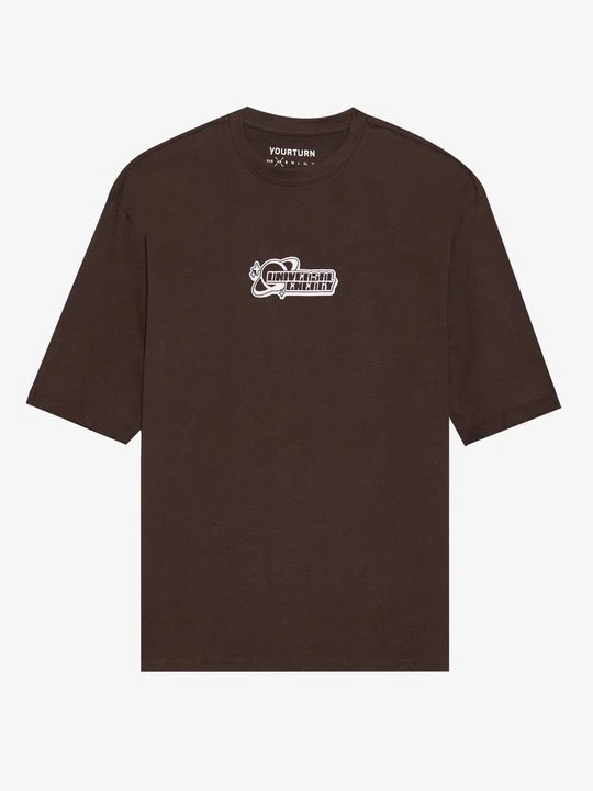 Zdjęcie produktu T-shirt z nadrukiem YOURTURN By Zalando jasny brąz
