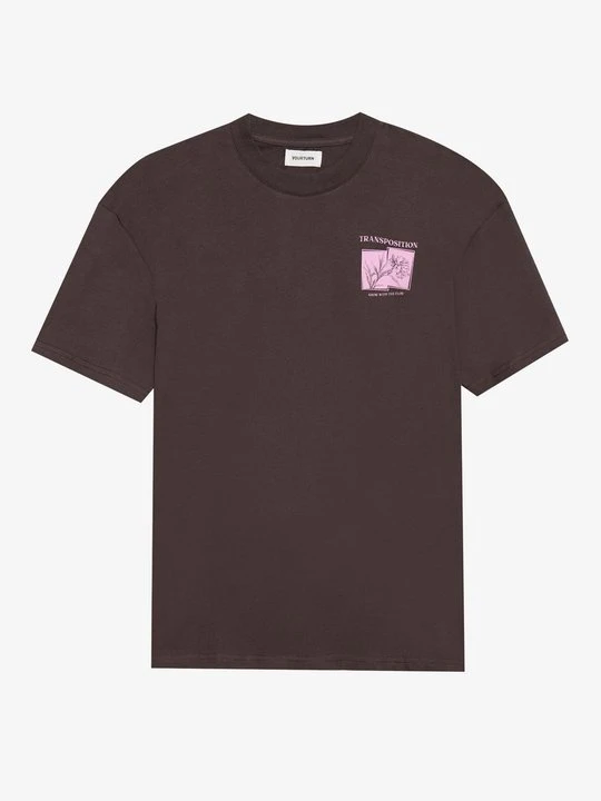 Zdjęcie produktu T-shirt z nadrukiem YOURTURN brązowy