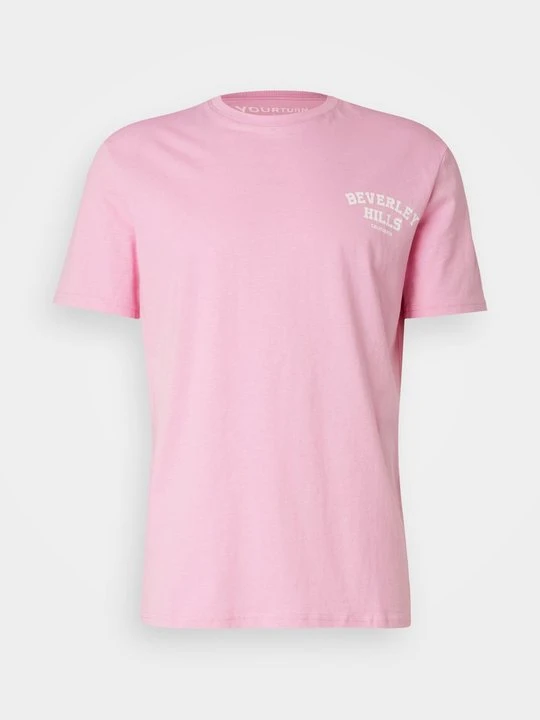 Zdjęcie produktu T-shirt z nadrukiem YOURTURN różowy