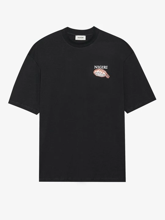 Zdjęcie produktu T-shirt z nadrukiem YOURTURN czarny