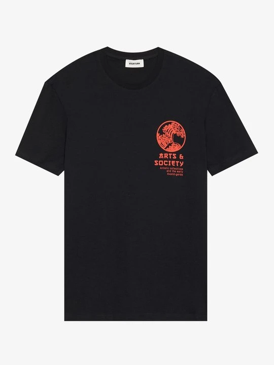 Zdjęcie produktu T-shirt z nadrukiem YOURTURN czarny