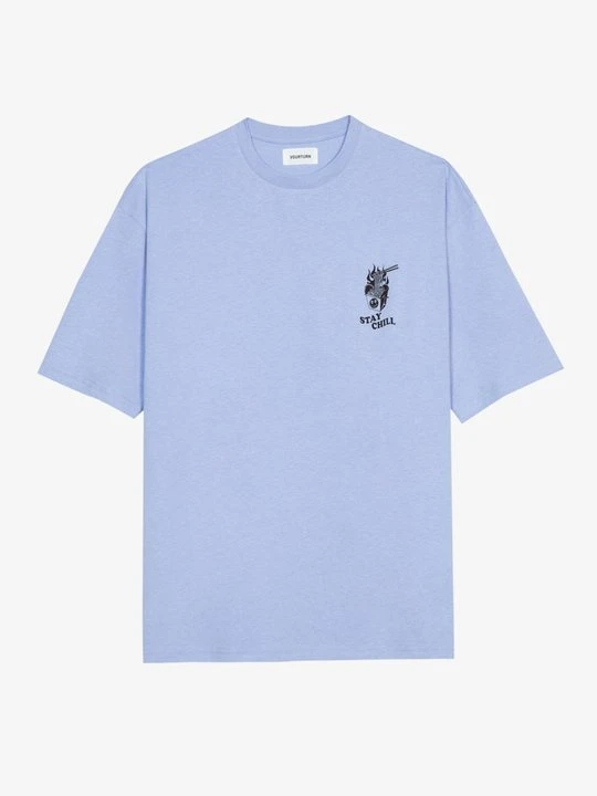 Zdjęcie produktu T-shirt z nadrukiem YOURTURN jasnoniebieski