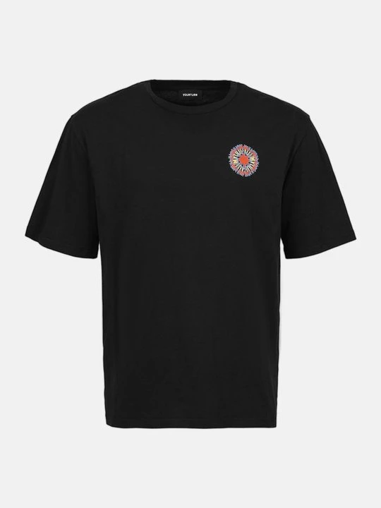 Zdjęcie produktu T-shirt z nadrukiem YOURTURN czarny