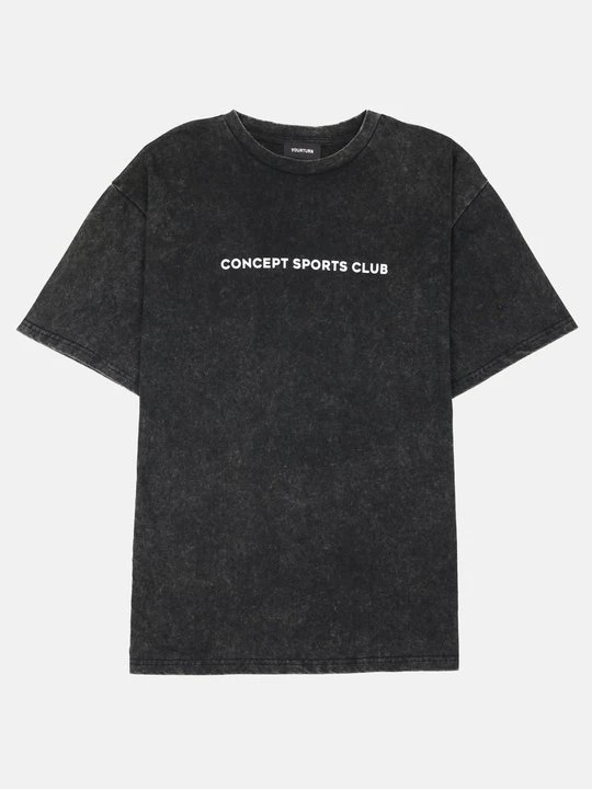 Zdjęcie produktu T-shirt z nadrukiem YOURTURN czarny