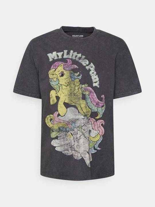 Zdjęcie produktu T-shirt z nadrukiem YOURTURN By Zalando czarny