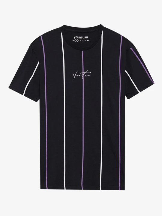 Zdjęcie produktu T-shirt z nadrukiem YOURTURN fioletowy