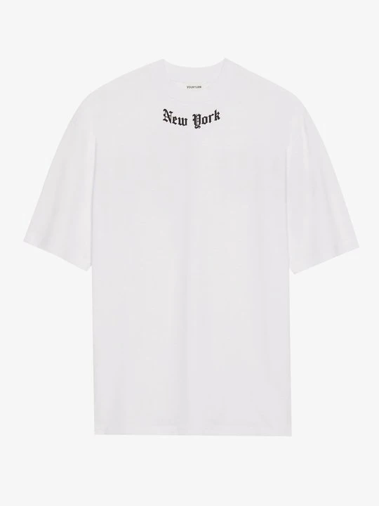 Zdjęcie produktu T-shirt z nadrukiem YOURTURN biały