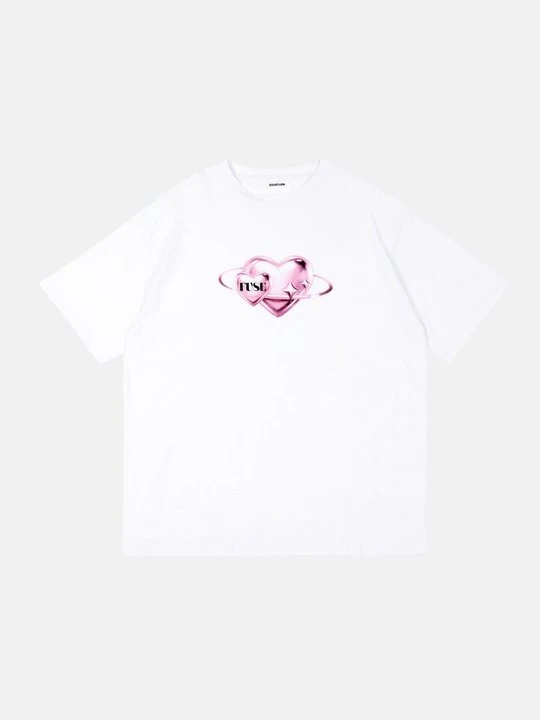 Zdjęcie produktu T-shirt z nadrukiem YOURTURN biały