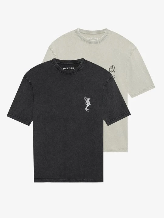 Zdjęcie produktu T-shirt z nadrukiem YOURTURN czarny