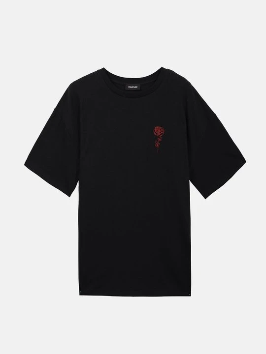 Zdjęcie produktu T-shirt z nadrukiem YOURTURN czarny