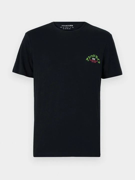 Zdjęcie produktu T-shirt z nadrukiem YOURTURN By Zalando czarny
