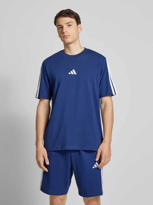 Zdjęcie produktu T-shirt z nadrukiem z logo Adidas Granatowy