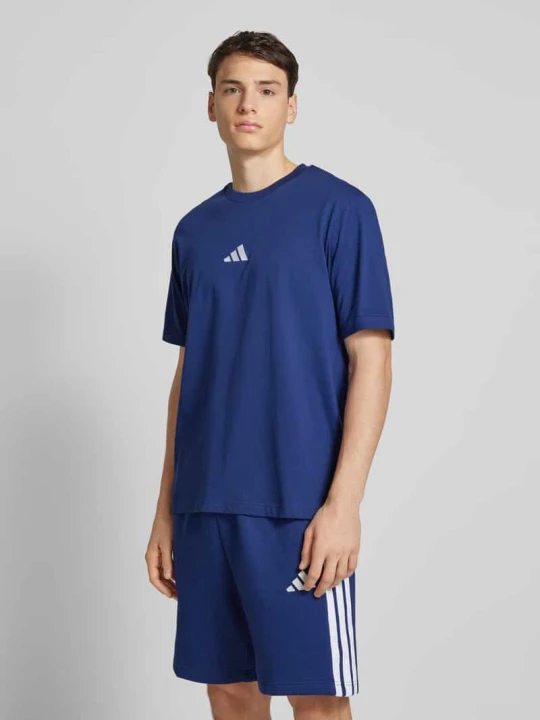 Zdjęcie produktu T-shirt z nadrukiem z logo Adidas Granatowy