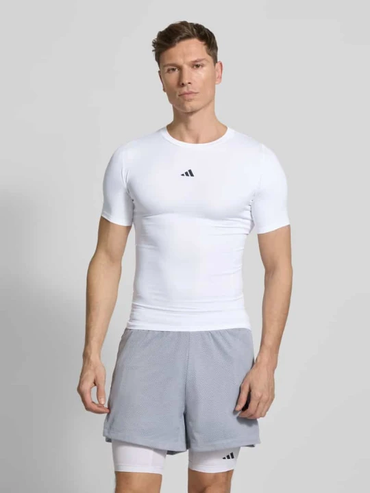 Zdjęcie produktu T-shirt z nadrukiem etykiety Adidas Biały