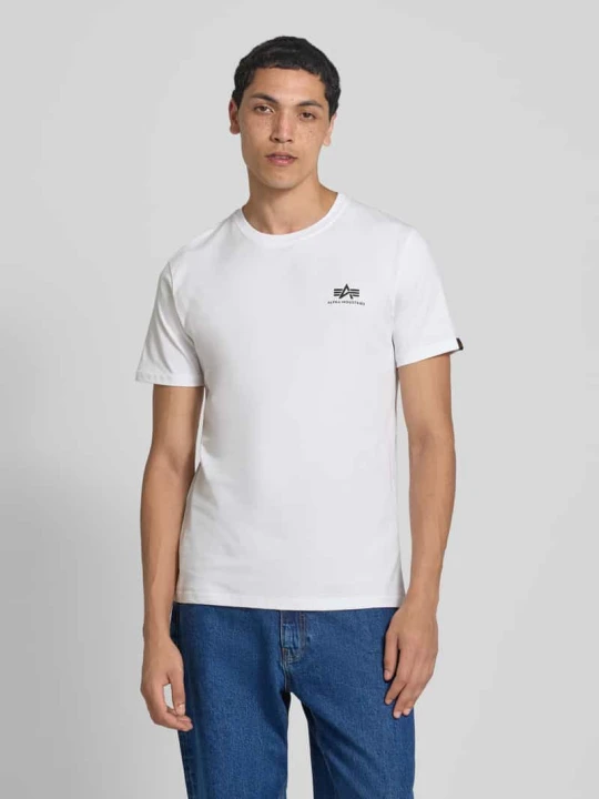 Zdjęcie produktu T-shirt z nadrukiem z logo Alpha Industries Biały