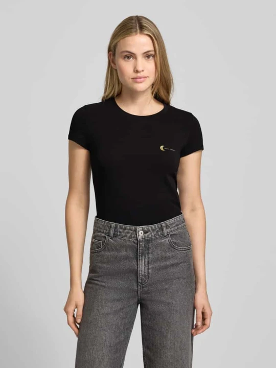Zdjęcie produktu T-shirt z nadrukiem z logo Armani Exchange Czarny