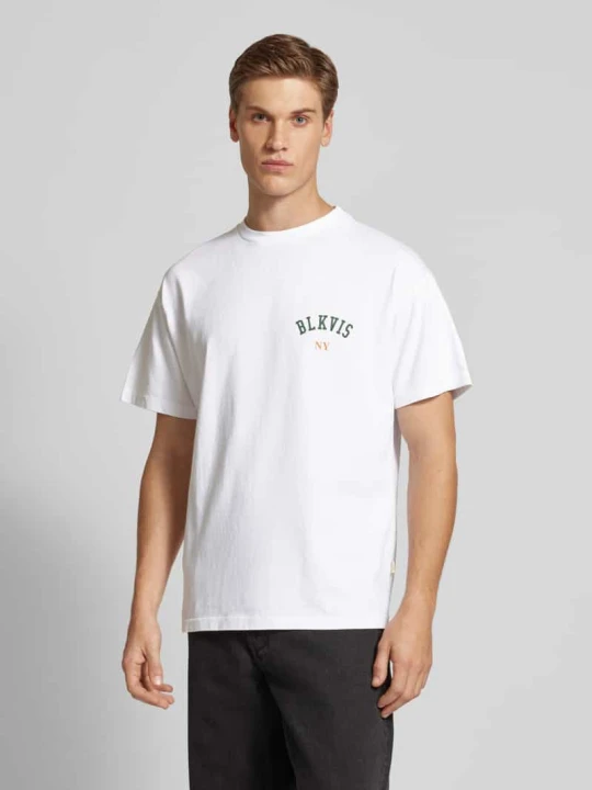 Zdjęcie produktu T-shirt z nadrukiem z logo BLKVIS Biały