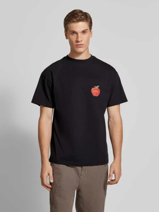 Zdjęcie produktu T-shirt z nadrukiem z logo BLKVIS Czarny