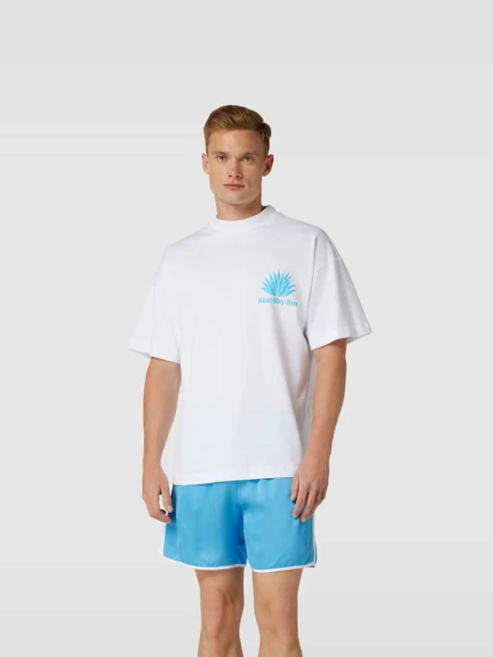 Zdjęcie produktu T-shirt z nadrukiem z logo Blue Sky Inn Biały