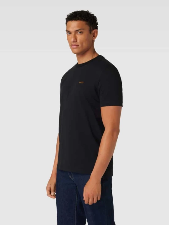 Zdjęcie produktu T-shirt z nadrukiem z logo Boss Czarny