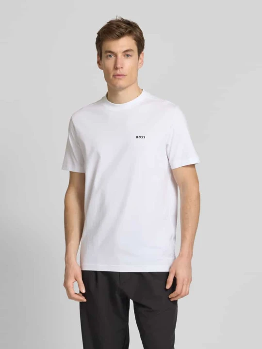 Zdjęcie produktu T-shirt z nadrukiem z logo Boss Biały